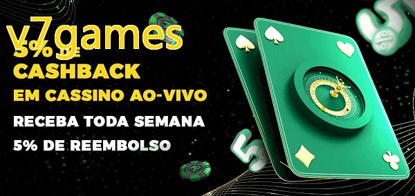 Promoções do cassino ao Vivo v7games